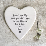 Mat Diod Porslen | Porcelain Coaster - Friends are Stars