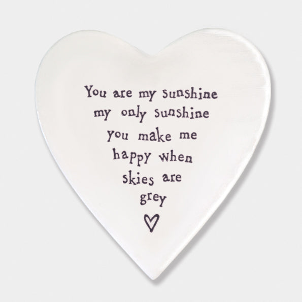 Mat Diod Porslen | Porcelain Coaster - You are my Sunshine