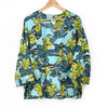 Kimono - Print Hawaiaidd Glas a Gwyrdd | Kimono - Blue and Green Hawaiian Print