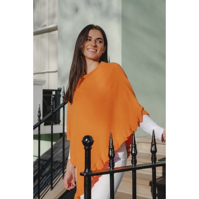 Poncho Cashmir - Mandarin | Cashmere Mix Poncho – Mandarin