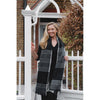 Sgarff Jane - Du a Gwyn | Jane Scarf - Black & White Check