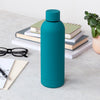 Potel Dur - Glas Petrol | Rubber Coated Steel Bottle 500ml - Petrol blue