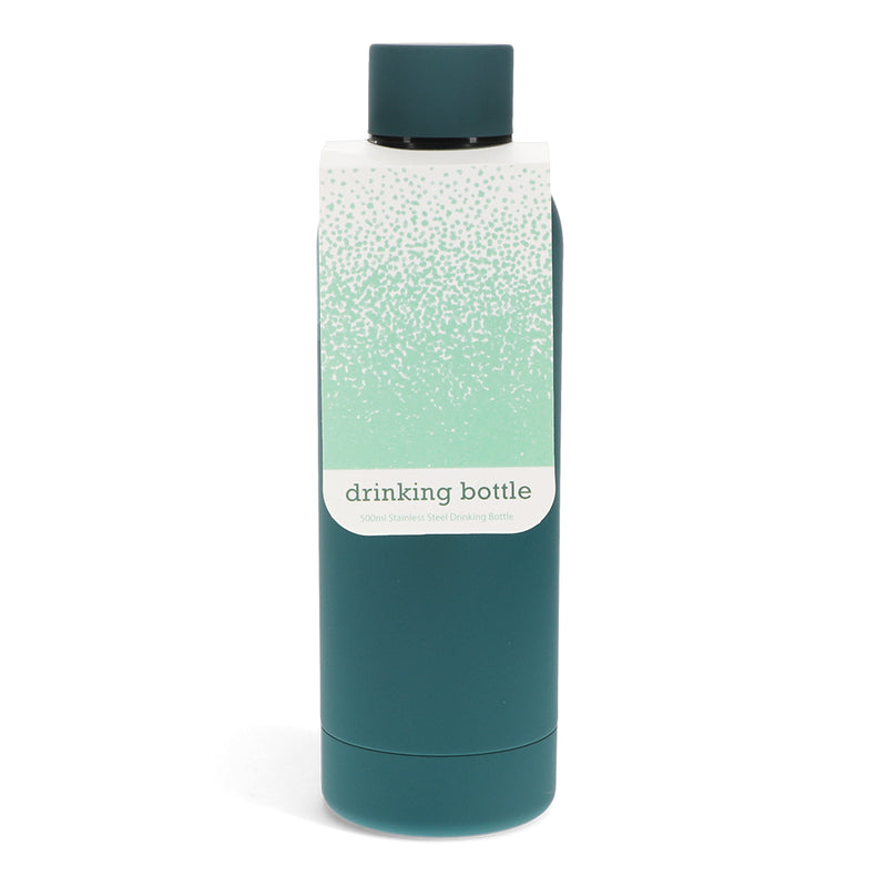 Potel Dur - Glas Petrol | Rubber Coated Steel Bottle 500ml - Petrol blue