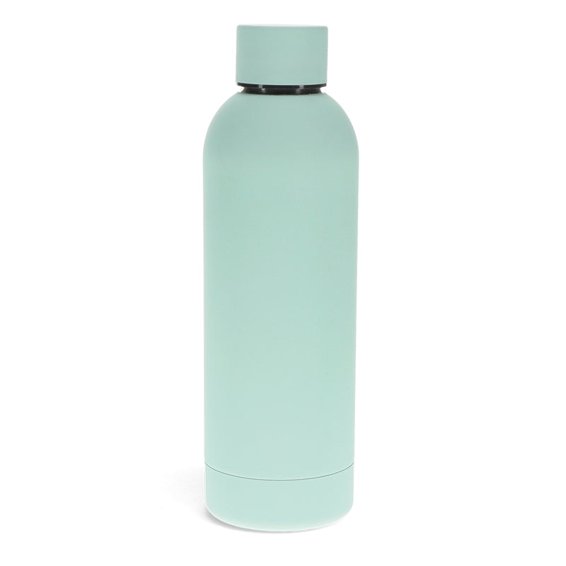 Potel Dur - Glas | Rubber Coated Steel Bottle 500ml - Eggshell Bottle