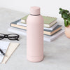 Potel Dur - Pinc | Rubber Coated Steel Bottle 500ml - Pink