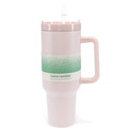 Cwpan Teithio Gyda Handlen (1.2Ltr) - Pinc | Travel Tumbler With Handle (1.2Ltr) - Pink