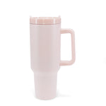 Cwpan Teithio Gyda Handlen (1.2Ltr) - Pinc | Travel Tumbler With Handle (1.2Ltr) - Pink