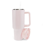 Cwpan Teithio Gyda Handlen (1.2Ltr) - Pinc | Travel Tumbler With Handle (1.2Ltr) - Pink