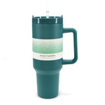 Cwpan Teithio Gyda Handlen (1.2Ltr) - Glas Petrol | Travel Tumbler With Handle (1.2Ltr) - Petrol Blue