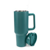 Cwpan Teithio Gyda Handlen (1.2Ltr) - Glas Petrol | Travel Tumbler With Handle (1.2Ltr) - Petrol Blue