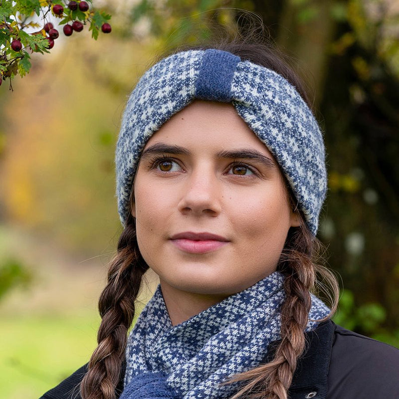 Band Pen Retro - Denim Glas | Retro Scandi Headband - Denim Blue