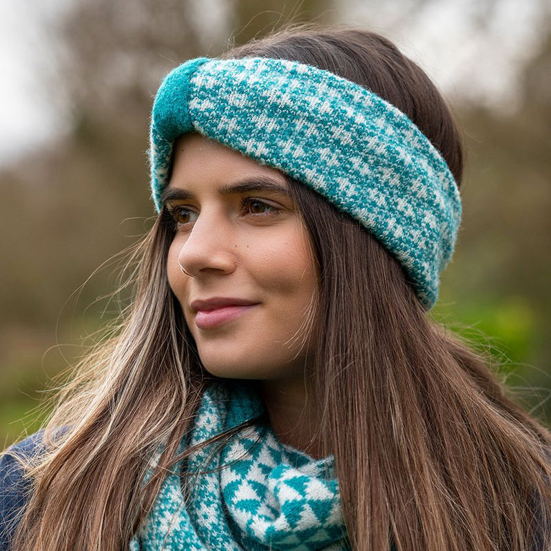 Band Pen Retro - Gwyrddlas | Retro Scandi Headband - Jade