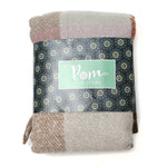 Sgarff Siec Clyd - Gwyrdd a Lelog | Cosy Check Scarf - Sage & Lilac Mix