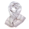 Sgarff Dolen - Llwyd Meddal | Fairisle Pull Through Scarf - Pale Grey