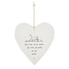 Calon Borslen | East of India Porcelain Hanging Heart – Cats Come Into Our Home