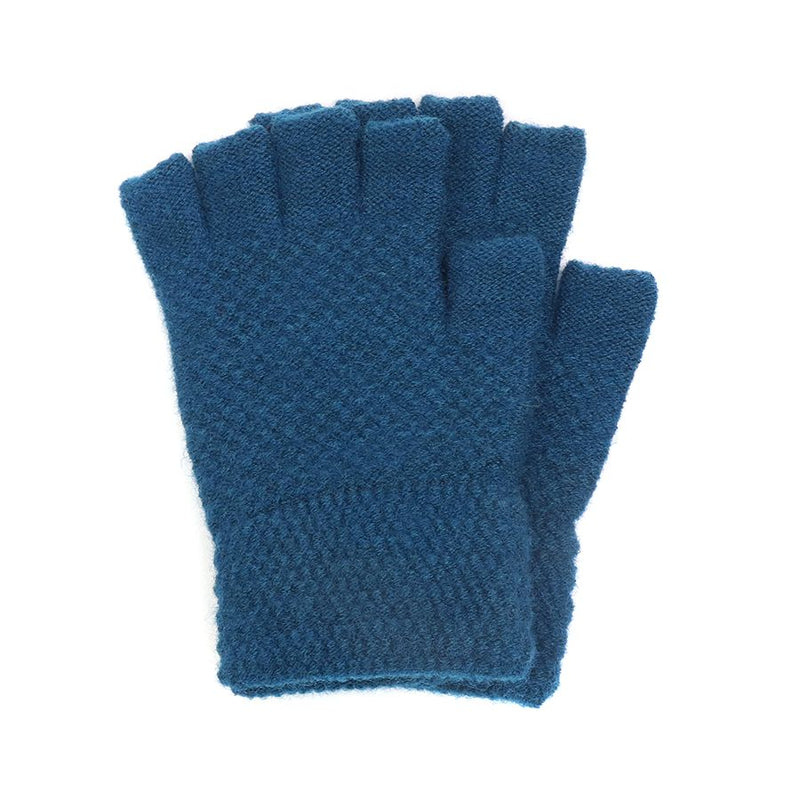 Menig Di Fysedd - Gwyrddlas | Fingerless Gloves - Teal