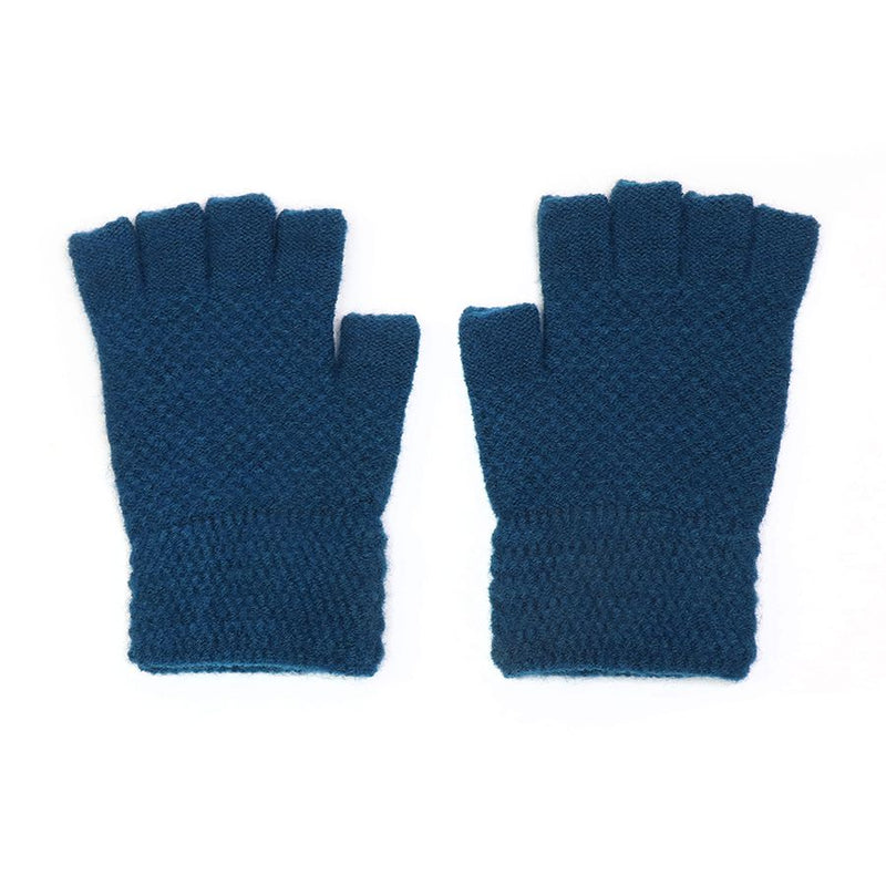 Menig Di Fysedd - Gwyrddlas | Fingerless Gloves - Teal