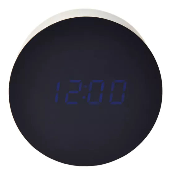 Cloc Larwm LED - Nefi | LED Alarm Clock - Navy