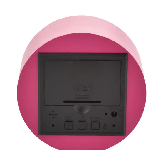 Cloc Larwm LED - Pinc | LED Alarm Clock - Pink