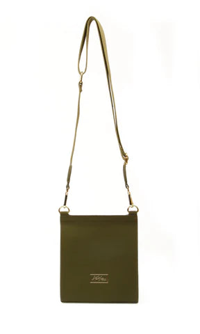 Bag Croesgorff - Olif | Bloomsburry Messenger Bag by Alice Wheeler - Olive