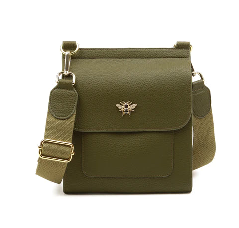 Bag Croesgorff - Olif | Bloomsburry Messenger Bag by Alice Wheeler - Olive