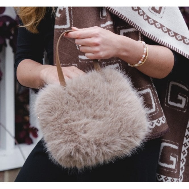 Bag Ffwr Ffug Allegra -Minc | Allegra Faux Fur Bag - Mink