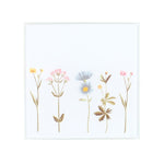 Mat Diod - Blodau Hardd | Glass Coaster - Blooming Lovely