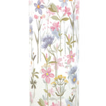 Potel Ddwr Wydr a Bambw - Blodau Hardd | Glass & Bamboo Water Bottle - Blooming Lovely