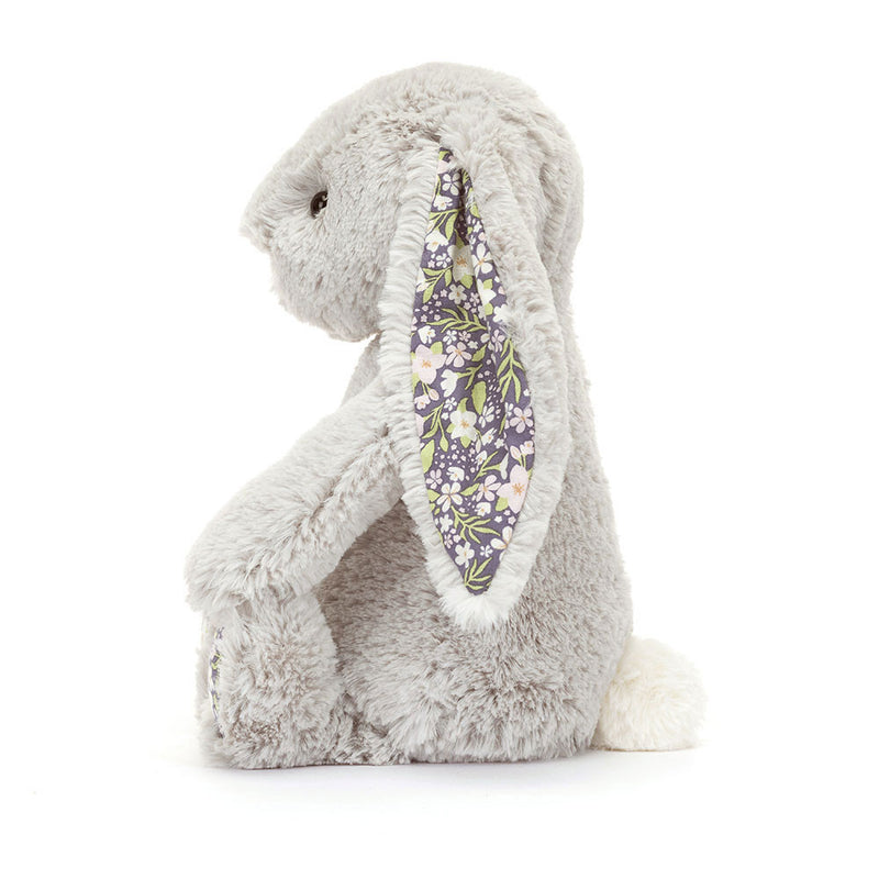 Bwni Bach Arian - Blodwen | Jellycat Blossom Silver Bunny Small - Bloom