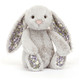 Bwni Bach Arian - Blodwen | Jellycat Blossom Silver Bunny Small - Bloom