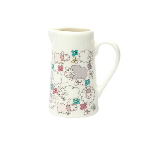 Jwg Flodau Fechan - Defaid | Tiny Flower Jug - Sheep