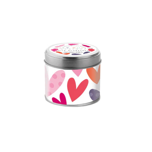 Cannwyll Bersawrus - Calonau Mawr | Fragranced Tin Candle - Big Hearts