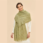 Sgarff Dakota Powder  | Powder Dakota Cosy Scarf - Sage