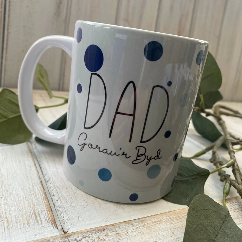 Mwg Smotiau - Dad | Spotty Mug - Dad