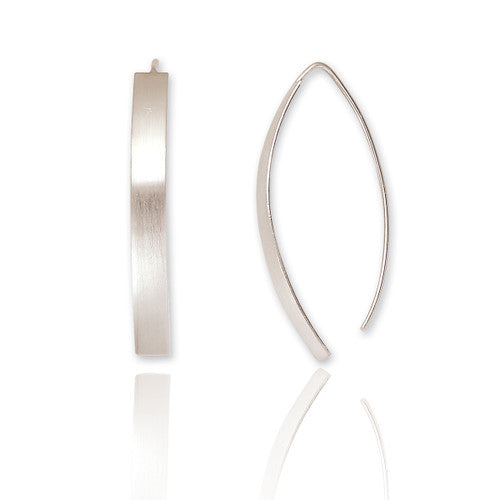 Clustdlysau Arian | Sterling Silver Earrings - Anya Long