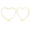 Clustdlysau Arian | Sterling Silver Earrings - Billy Heart Gold