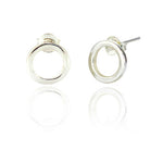 Clustdlysau Styd Arian | Sterling Silver Stud Earrings - Bea