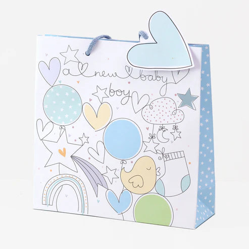 Bag Anrheg Canolig | Medium Gift Bag - New Baby Boy