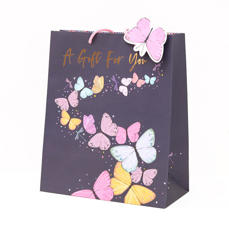 Bag Anrheg Mawr | Portrait Gift Bag - Butterflies