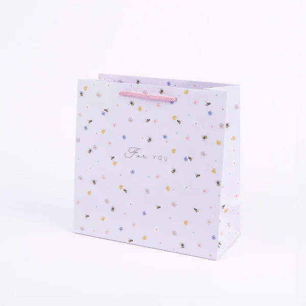 Bag Anrheg Canolig | Medium Gift Bag - Pink Bee