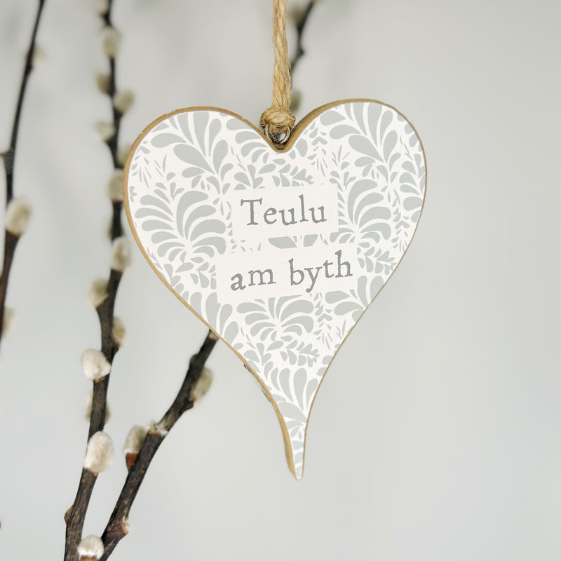 Calon Gyfeillgarwch - Teulu am Byth | Welsh Friendship Heart