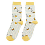 Sanau - Gwenyn | Miss Sparrow Socks - Bees Stripe