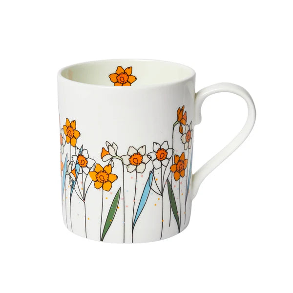 Mwg Tsieina - Cenin Pedr | China Mug - Daffodils