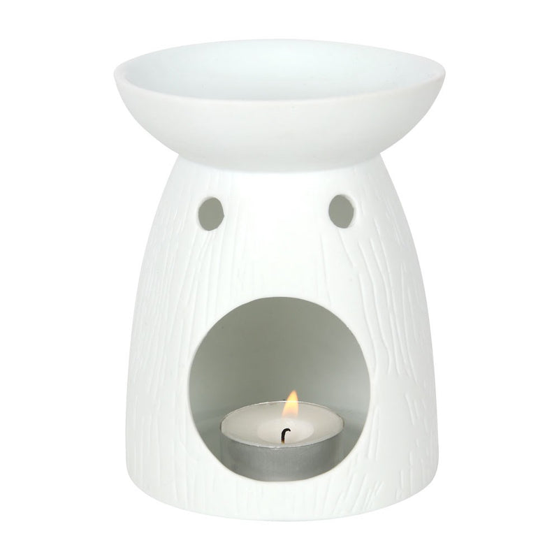 Llosgwr Olew - Coeden Fywyd Gwyn | Oil Burner - White Tree of Life