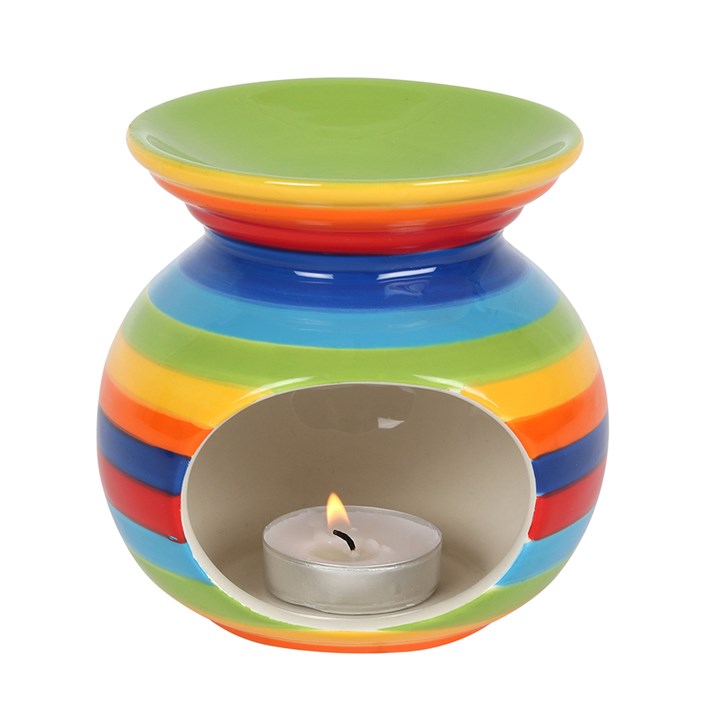 Llosgwr Olew - Streipiau Enfys | Oil Burner - Rainbow Stripes