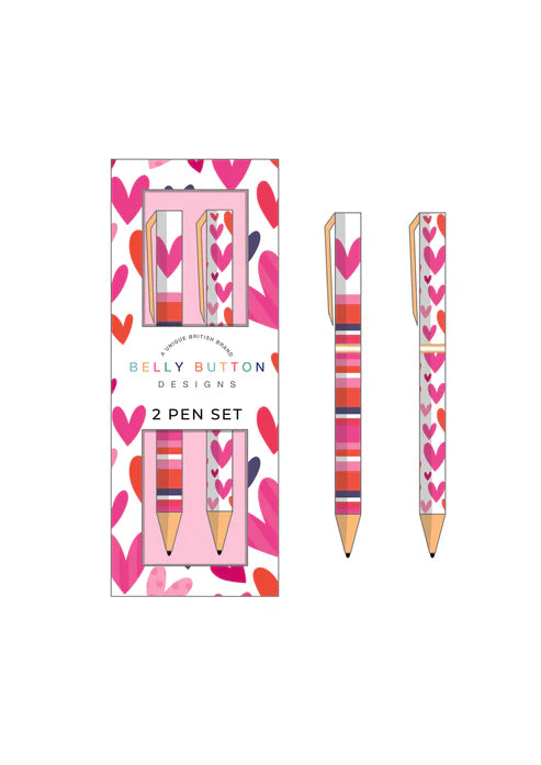 Set Dwy Feiro - Calonnau Mawr  | Two Pens Set - Big Hearts