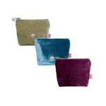 Pwrs Melfed - Gwyrddlas | Velvet Purse - Dark Turquoise