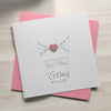 Cerdyn Dydd Sant Ffolant - Hannah (Gwraig) | Valentine's Day Card - Hannah (Wife)