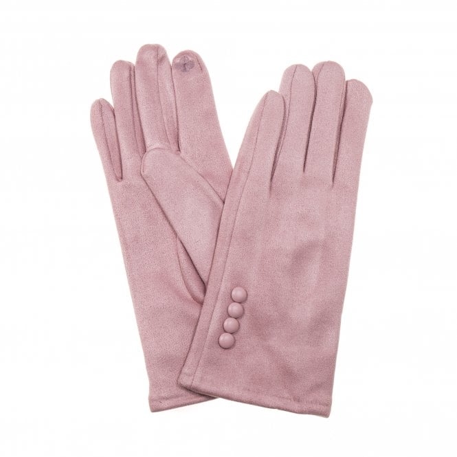 Menig Swêd - Pinc | Faux Suede Gloves - Pink