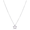 Cadwyn Seren ar Gerdyn Nadolig Llawen | Carded Star Necklace - Merry Christmas